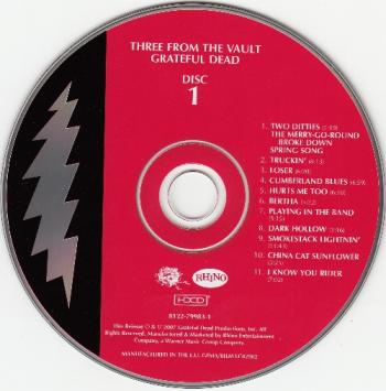 Grateful Dead - Three From The Vault 2CD